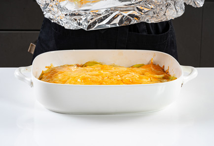 Фото шага рецепта Картошка с фаршем и сыром в духовке 191191 шаг 9  