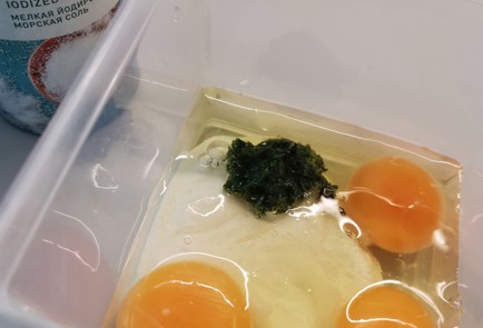 Фото шага рецепта Кетоблины со шпинатом 174877 шаг 3