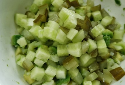 Фото шага рецепта Кетооливье 175216 шаг 4