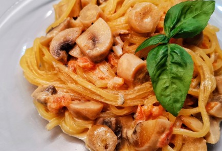 Фото шага рецепта Кетоспагетти с грибами 174870 шаг 13  