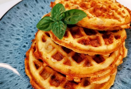 Фото шага рецепта Кетовафли с грибами 174869 шаг 11  