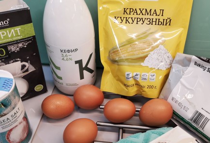 Фото шага рецепта Кетоблины на кефире 152648 шаг 1  