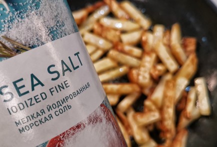 Фото шага рецепта Кетогарнир Картофель фри с соусом дорблю 173355 шаг 10  