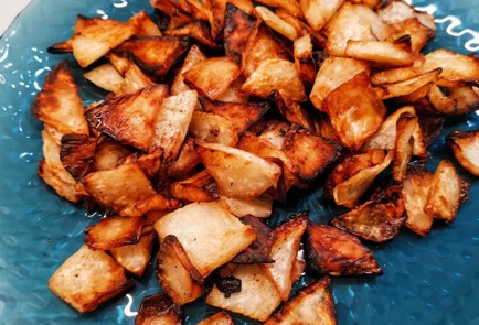 Фото шага рецепта Кетогарнир Картофель с грибами 173350 шаг 13  