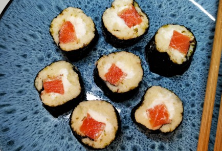 Фото шага рецепта Кетороллы с лососем 153111 шаг 11  