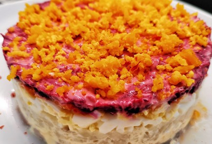 Фото шага рецепта Кетоселедка под шубой 153020 шаг 14  