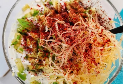 Фото шага рецепта Кетотако с йогуртовочесночной начинкой 152923 шаг 10  