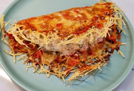 Фото шага рецепта Кетотако с йогуртовочесночной начинкой 152923 шаг 12  