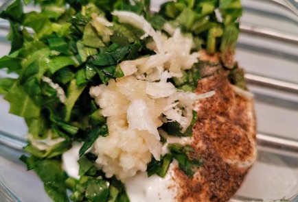 Фото шага рецепта Кетотако с йогуртовочесночной начинкой 152923 шаг 8  