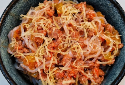 Фото шага рецепта Кетовог с овощами и мясом 173357 шаг 10  