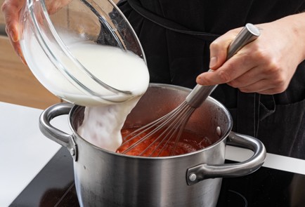 Фото шага рецепта Кисель из клубники с лаймом и мятой 175614 шаг 9  