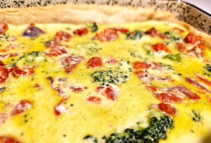 Фото шага рецепта Киш с неркой и сыром 176157 шаг 10