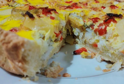 Фото шага рецепта Киш с рыбой 189895 шаг 32  