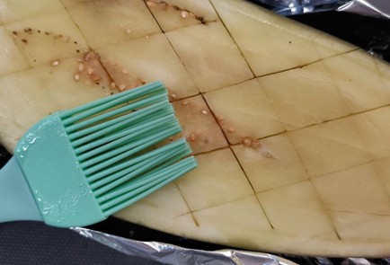 Фото шага рецепта Классический бабагануш с тхиной 152283 шаг 3  