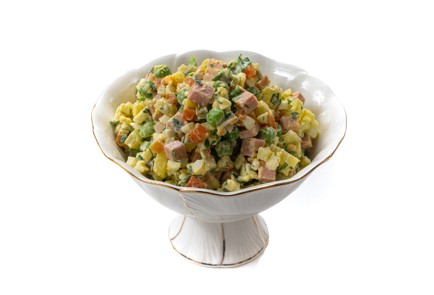 Фото шага рецепта Классический оливье с колбасой 175168 шаг 11  