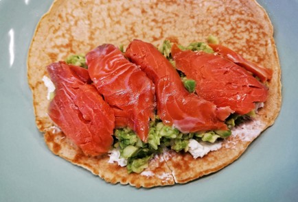 Фото шага рецепта Классический овсяноблин с начинкой 140428 шаг 16  