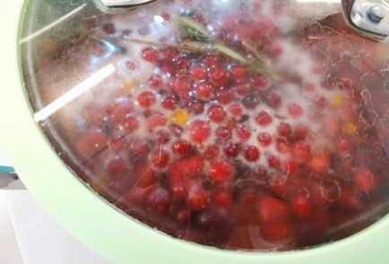Фото шага рецепта Клюквенный морс 188430 шаг 10