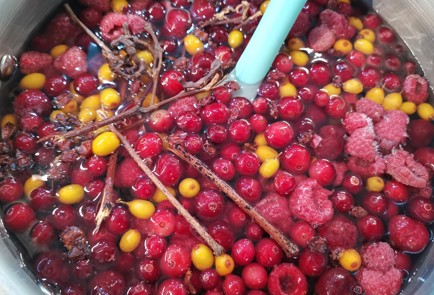 Фото шага рецепта Клюквенный морс 188430 шаг 9