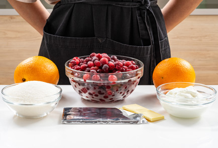 Фото шага рецепта Клюквенный щербет 189258 шаг 1  