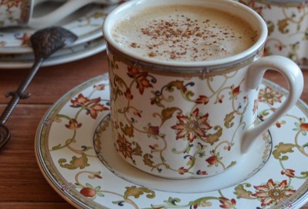 Фото шага рецепта Кофе с халвой 152249 шаг 4  