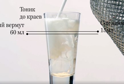 Фото шага рецепта Коктейль Бьянко тоник 69296 шаг 3  