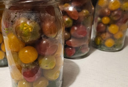 Фото шага рецепта Консервированные помидоры черри 190093 шаг 5  