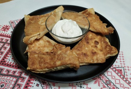 Фото шага рецепта Конвертики из лаваша с творогом и зеленью 187933 шаг 13  