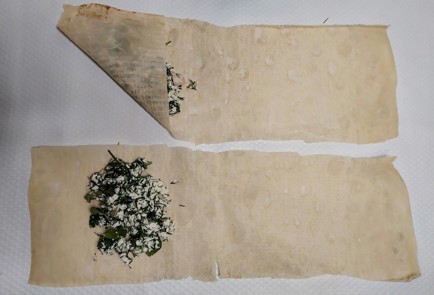 Фото шага рецепта Конвертики из лаваша с творогом и зеленью 187933 шаг 7  