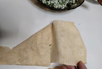 Фото шага рецепта Конвертики из лаваша с творогом и зеленью 187933 шаг 9  