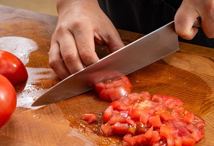 Фото шага рецепта Корейский холодный суп с редиской и лапшой 176347 шаг 4