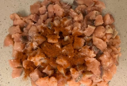 Фото шага рецепта Корзинки из горбуши с зеленью 191011 шаг 6