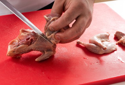 Фото шага рецепта Котлеты покиевски из перепелки с тыквенным соусом и картофельным пюре 140794 шаг 4  