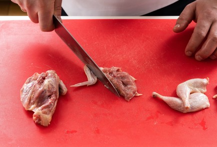 Фото шага рецепта Котлеты покиевски из перепелки с тыквенным соусом и картофельным пюре 140794 шаг 5  