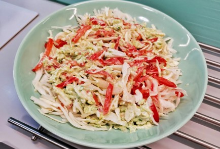 Фото шага рецепта Коулсло с заправкой из авокадо 187797 шаг 10