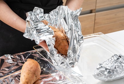 Фото шага рецепта Кремсуп из батата с сейтаном 176033 шаг 2  