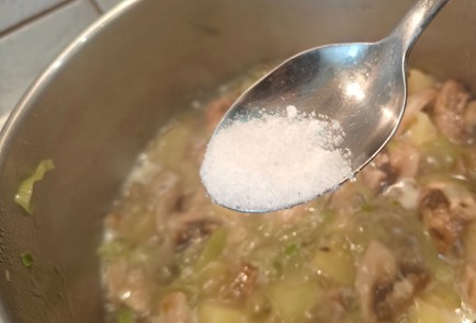 Фото шага рецепта Кремсуп из шампиньонов 190756 шаг 8