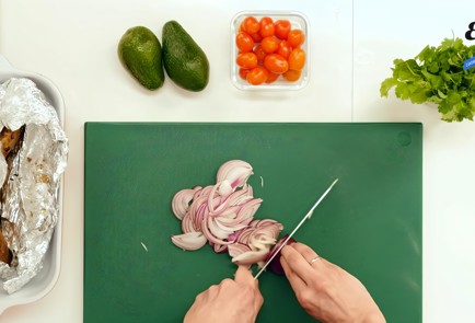 Фото шага рецепта Креольский салат с бататом 92163 шаг 2  