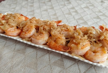 Фото шага рецепта Креветки в луковом соусе 191459 шаг 15  