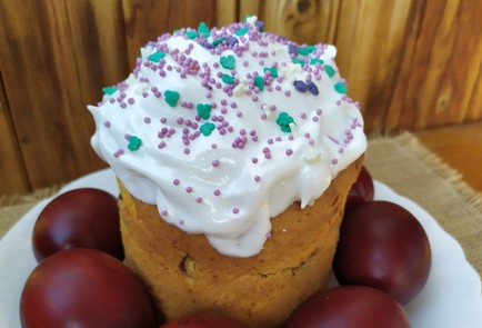 Фото шага рецепта Кулич пасхальный творожный 188954 шаг 18  