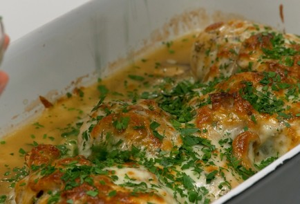 Фото шага рецепта Курица с грибами в духовке 140638 шаг 10  