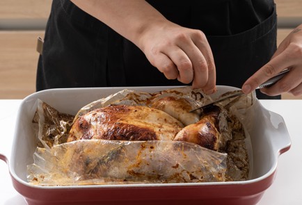 Фото шага рецепта Курица с картошкой в духовке 140333 шаг 8  