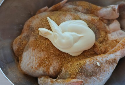 Фото шага рецепта Курица с шампиньонами 189252 шаг 4  