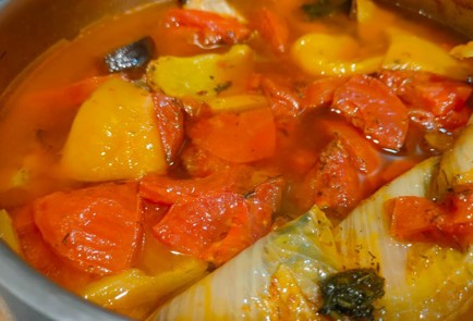 Фото шага рецепта Курица тушеная с овощами 188008 шаг 21