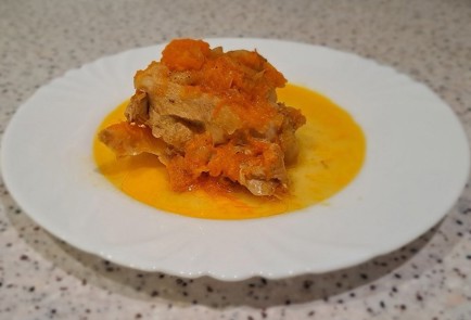 Фото шага рецепта Курица тушенная с морковью и тыквой 190561 шаг 10  