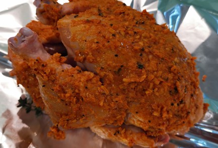 Фото шага рецепта Курица в духовке на Новый год 175401 шаг 10  