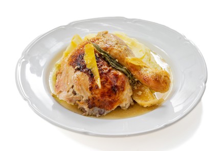 Фото шага рецепта Курица в молоке с чесноком по рецепту Джейми Оливера 175371 шаг 12  