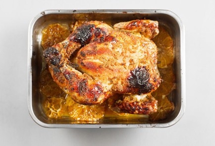 Фото шага рецепта Курица запеченная в хрустящей корочке с имбирем и апельсинами 30720 шаг 8  