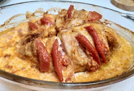 Фото шага рецепта Куриная грудка с помидорами и сыром 187842 шаг 13  