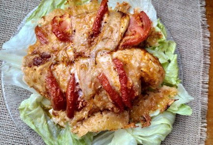 Фото шага рецепта Куриная грудка с помидорами и сыром 187842 шаг 14  