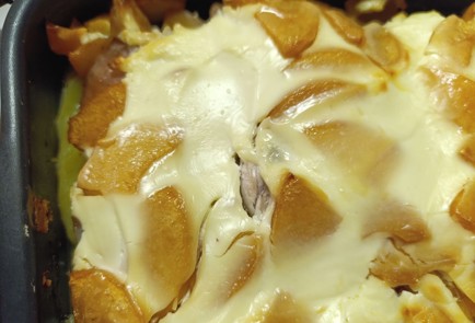 Фото шага рецепта Куриное филе пофранцузски с персиками 190857 шаг 14